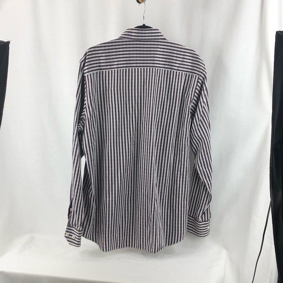Bugatchi nice striped button up collared shirt - Picture 2 of 8